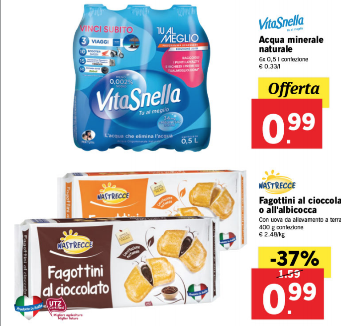 offerta acqua lidl cosenza