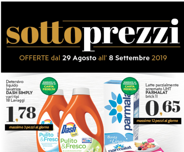 Promo volantino Eurospar Cosenza dal 28 agosto 2019 a domenica 8 settembre 2019