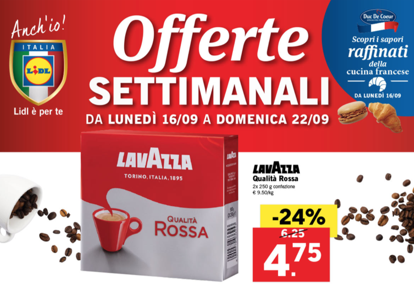 Nuovo Volantino Lidl Cosenza dal 16 al 22 set