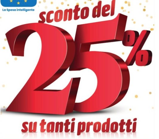 Eurospin 25% di sconto