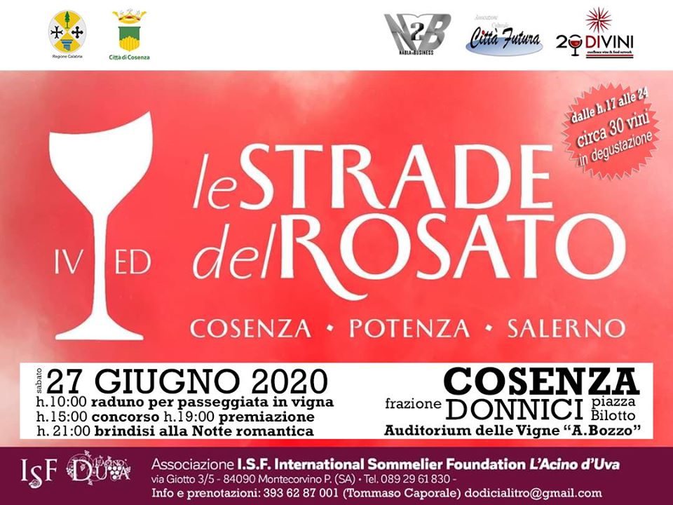 Sabato 27 Giu Le strade del rosato