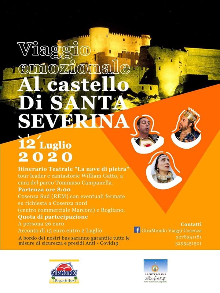 12 LUG Viaggio emozionale nel castello di Santa Severina (KR)
