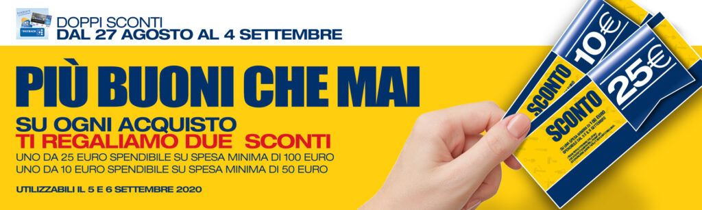 BRICOFER DOPPI SCONTI DAL 27 AGO AL 04 SET