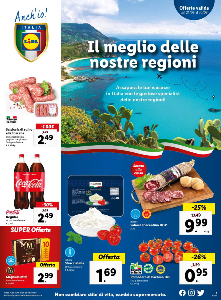 volantino lidl cosenza dal 24 al 30 agosto 2020