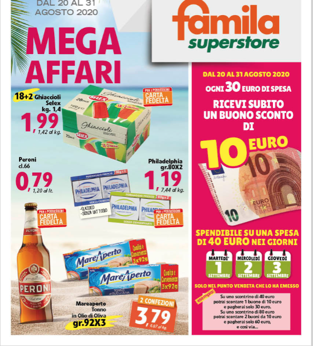 Volantino Famila “MEGA AFFARI”