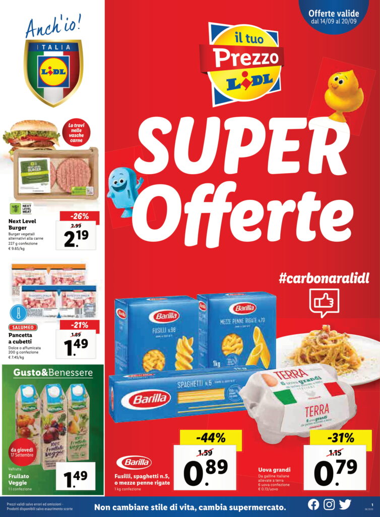volantino lidl cosenza dal 14 al 20 settembre 2020