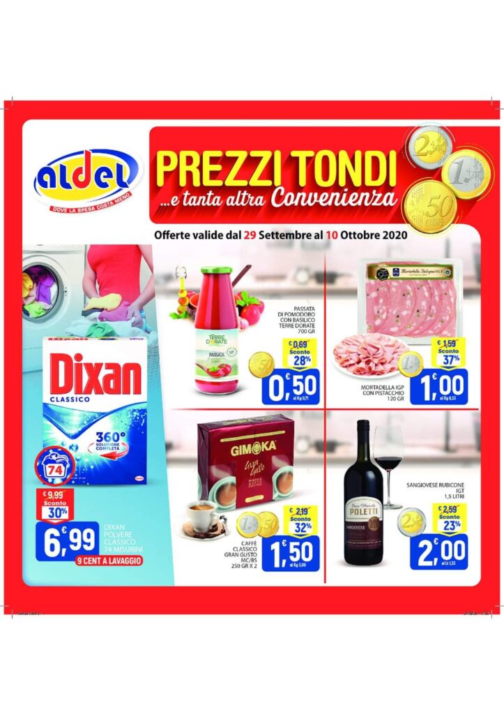 volantino aldel discount cosenza valido dal 29 al 10 ottobre 2020!