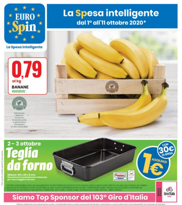 Nuovo volantino Eurospin 1-11 Ottobre