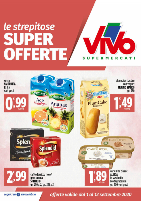 Nuovo volantino Supermercati Vivo 1-12 Set