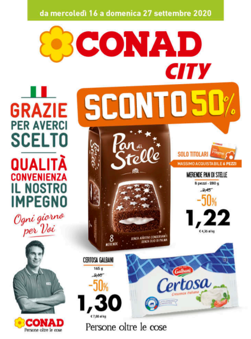 Nuovo volantino Conad City 16-27 Set