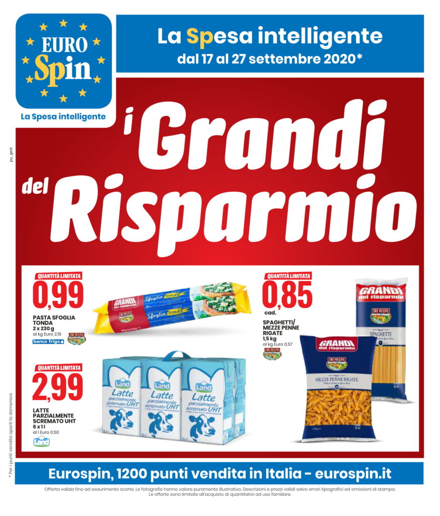 eurospin cosenza volantino dal 17 al 27 set 2020