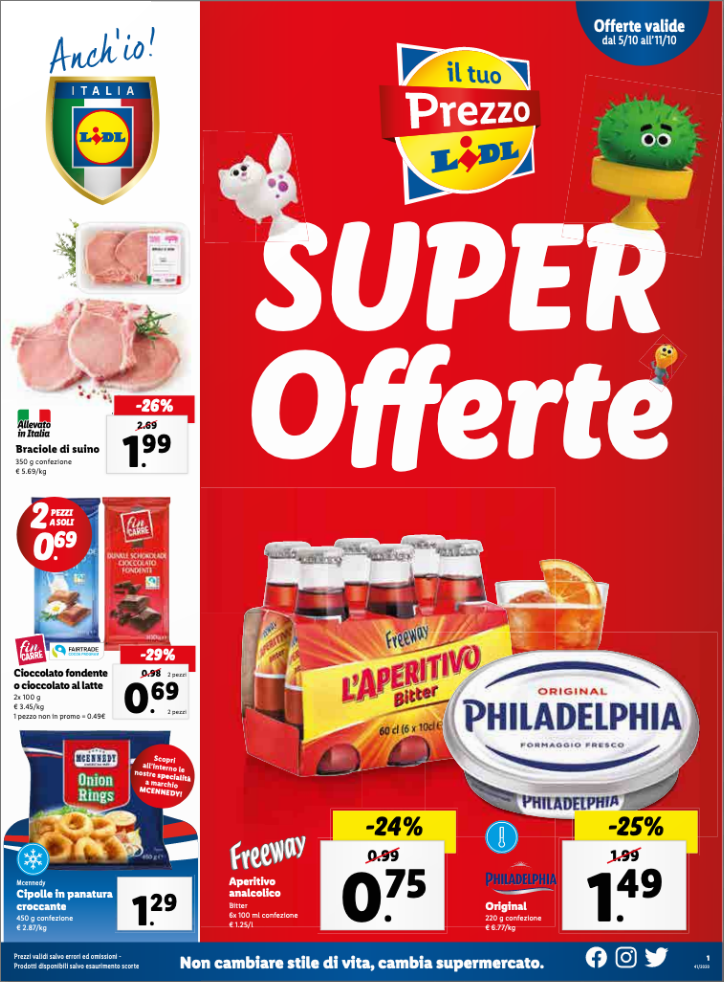 Volantino Super Offerte LIDL dal 05 al 11 Ott