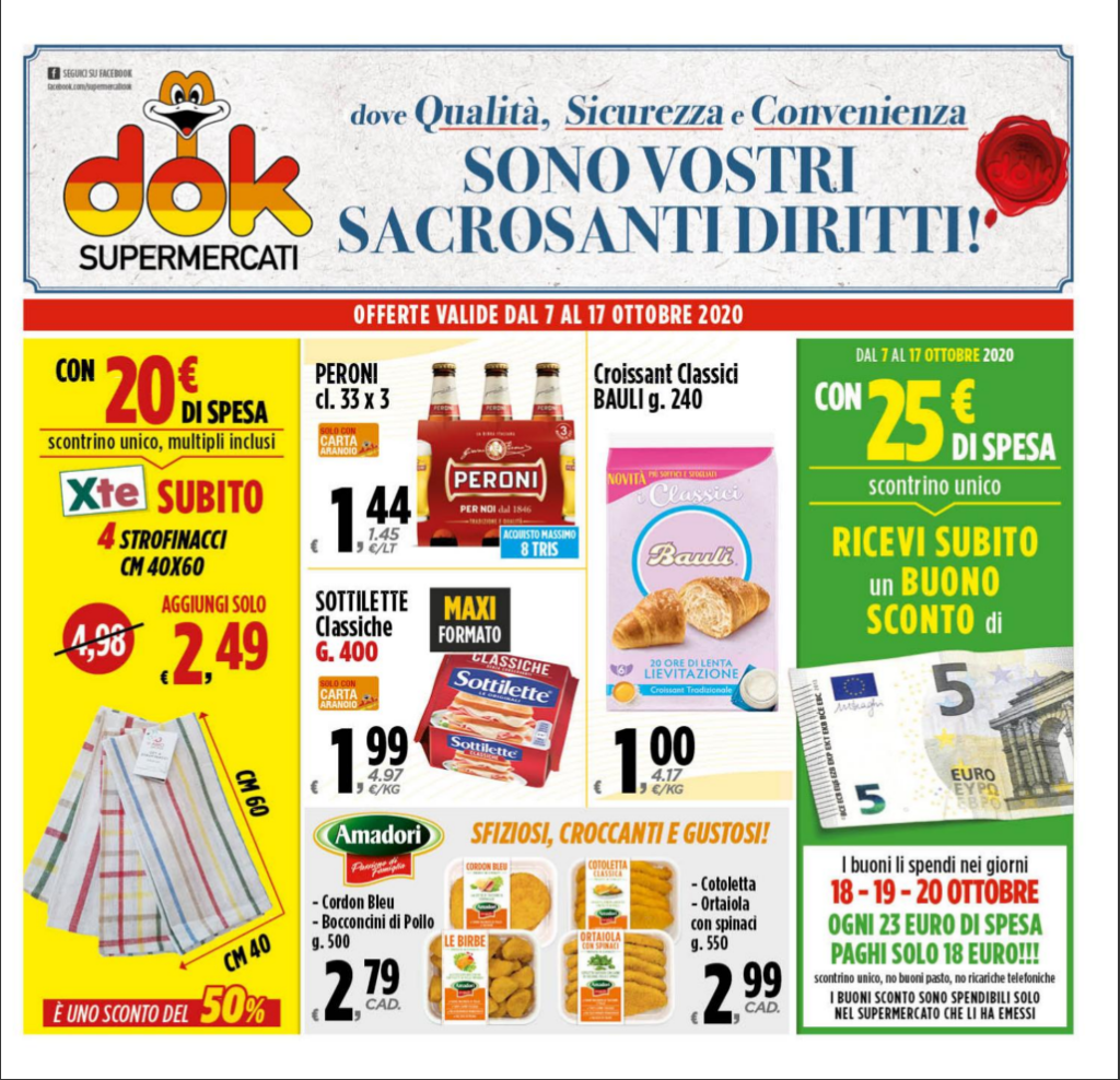 Volantino dok volantino dal 07 al 17 ottobre 2020