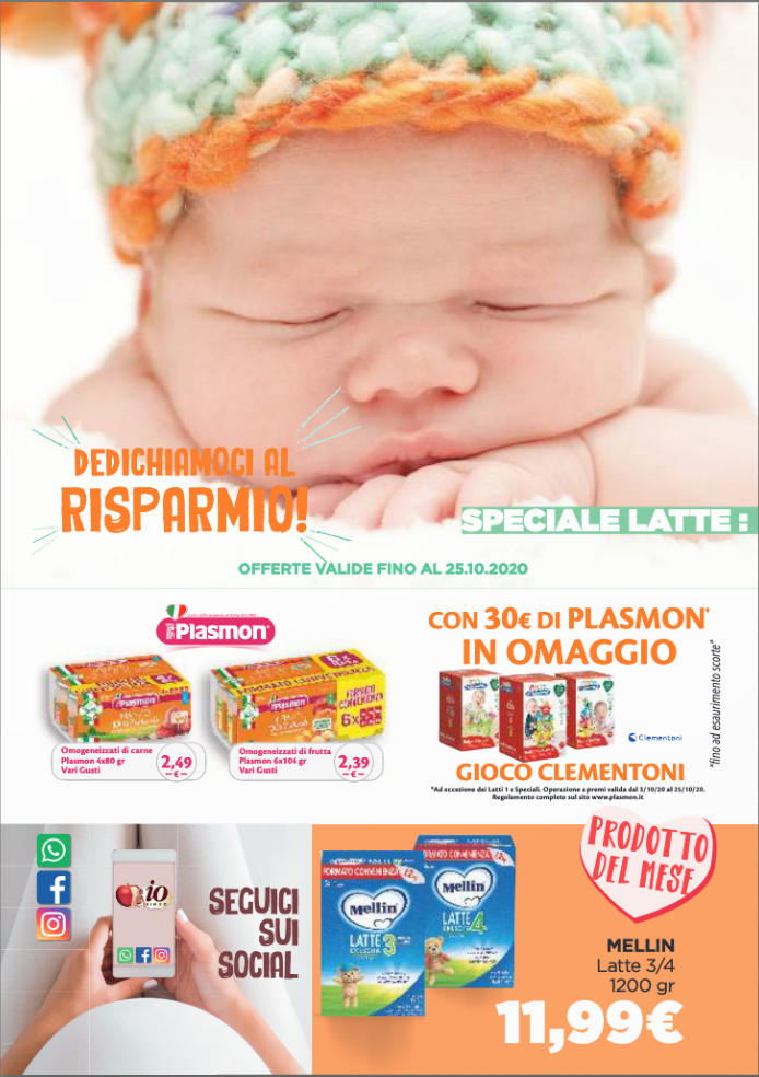 volantino io bimbo fino a Domenica 25 ottobre 2020.