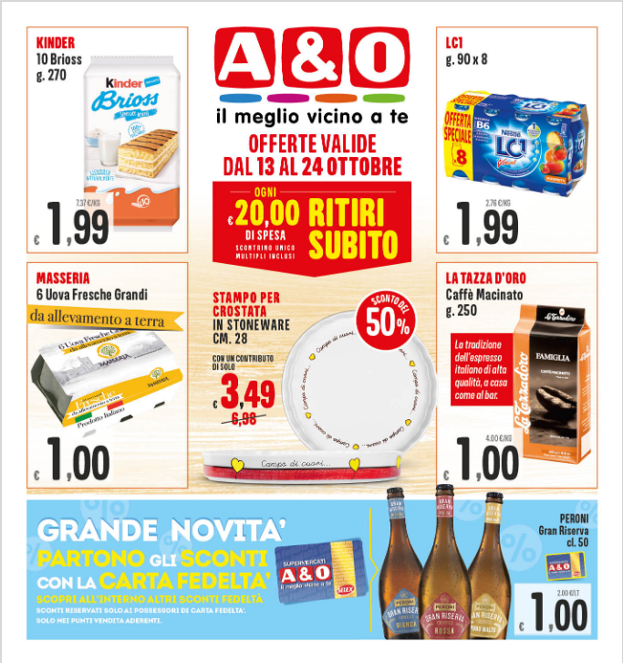 Volantino A&O dal 13 al 24 ottobre