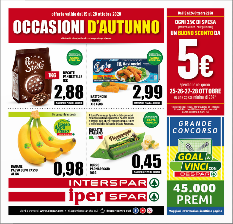 Volantino Inter/Iper Spar 19-28 Ott