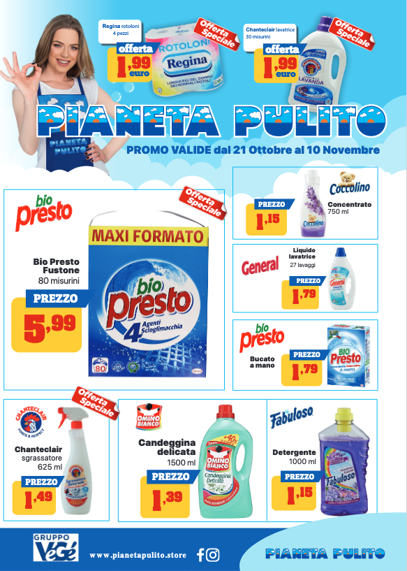 Volantino Pianeta Pulito 21 Ott- 10 Nov
