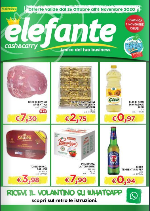 Volantino elefante 26 Ott- 08 Nov