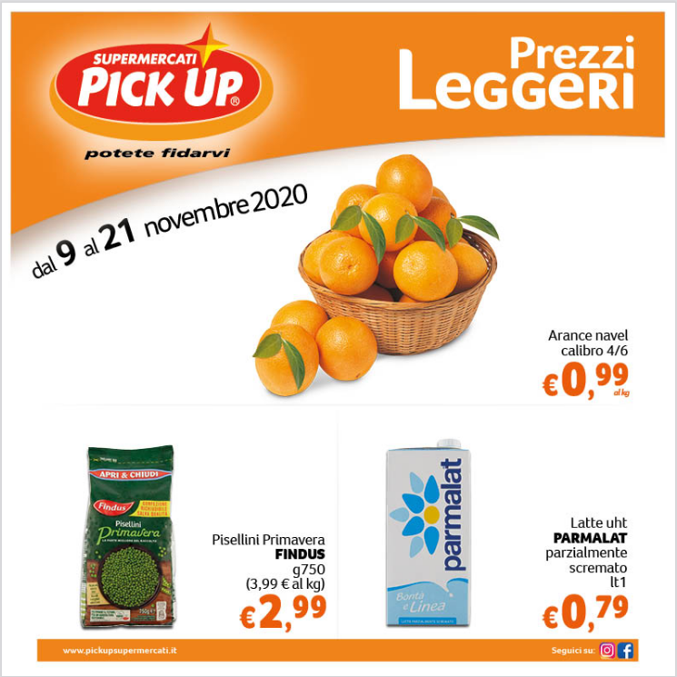 Volantino Pick Up Prezzi Leggeri