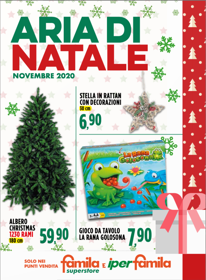 Volantino FAMILA Aria di Natale