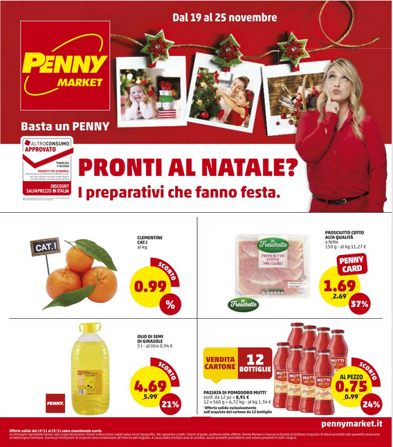 Volantino Penny market Printi al Natale