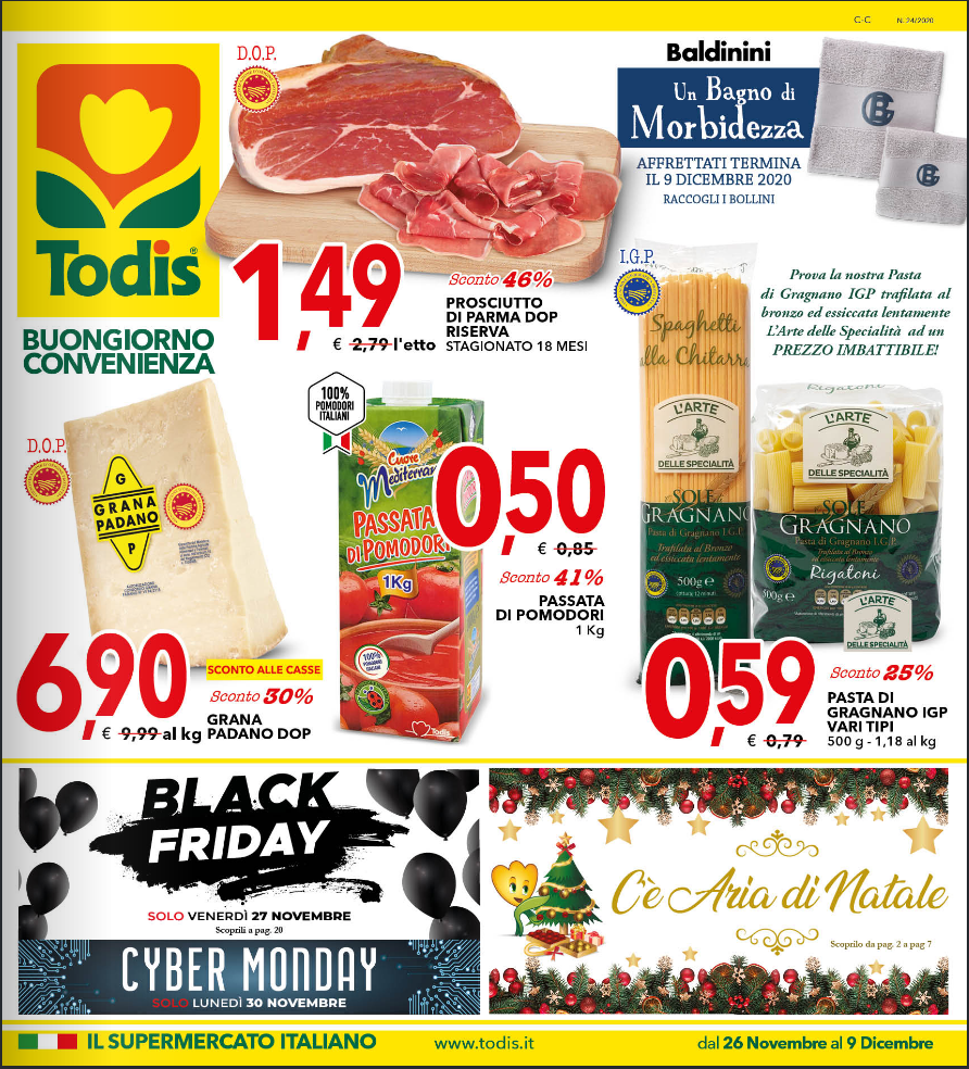 Volantino TODIS dal 26 Novembre