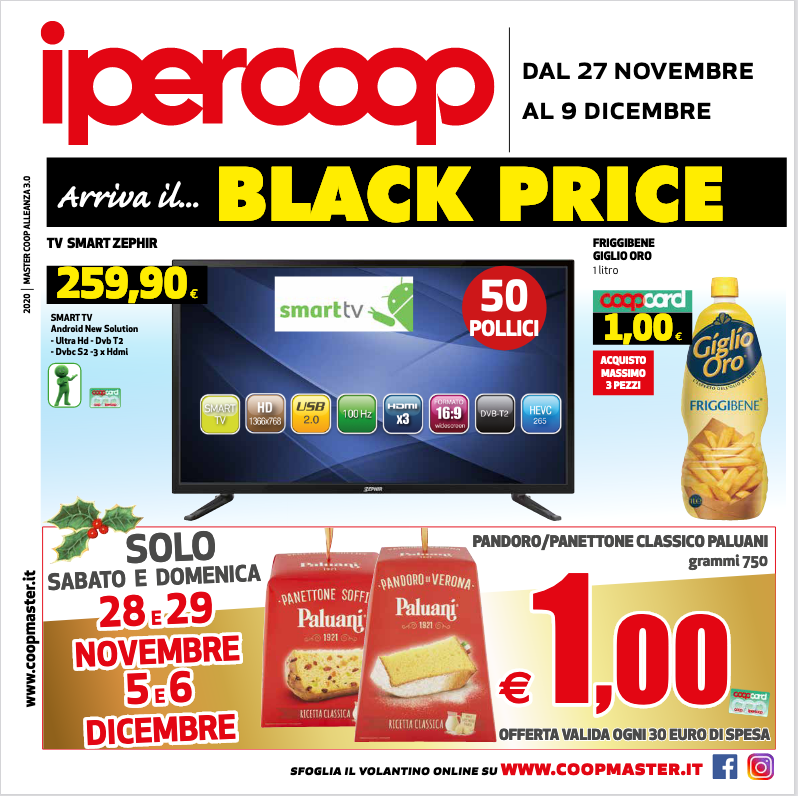 IPERCOOP ARRIVA IL VOLANTINO BLACK PRICE!!!