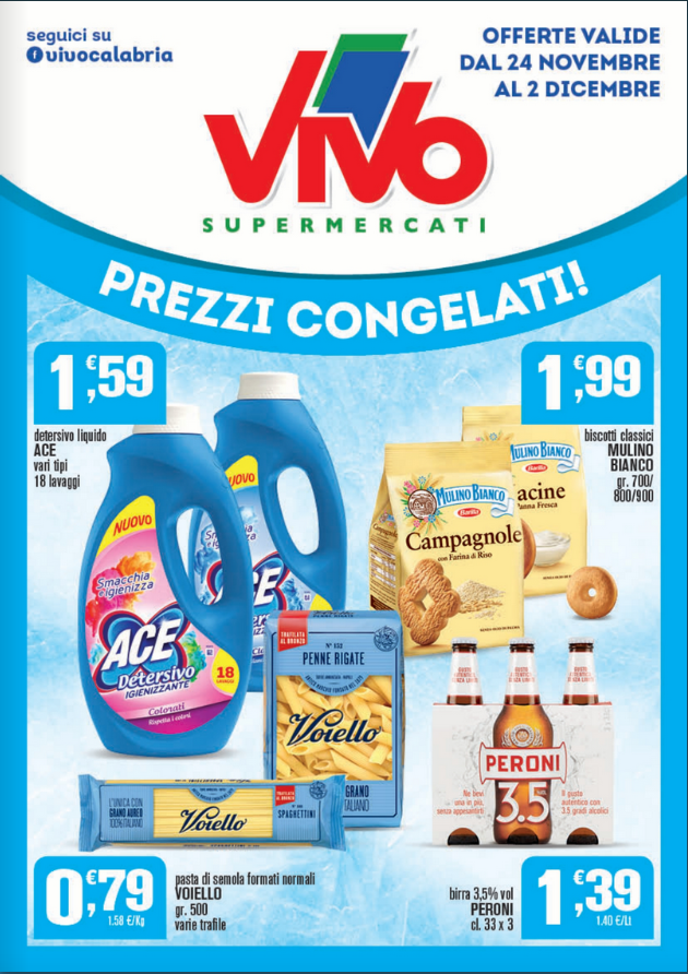 VOLANTINO VIVO PREZZI CONGELATI