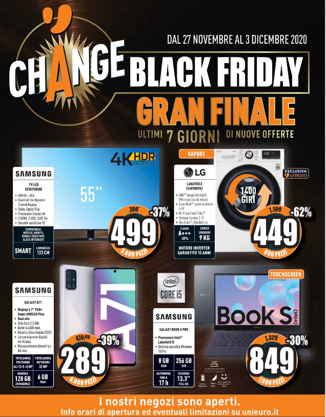 Gran Finale Black Firday UNIEURO