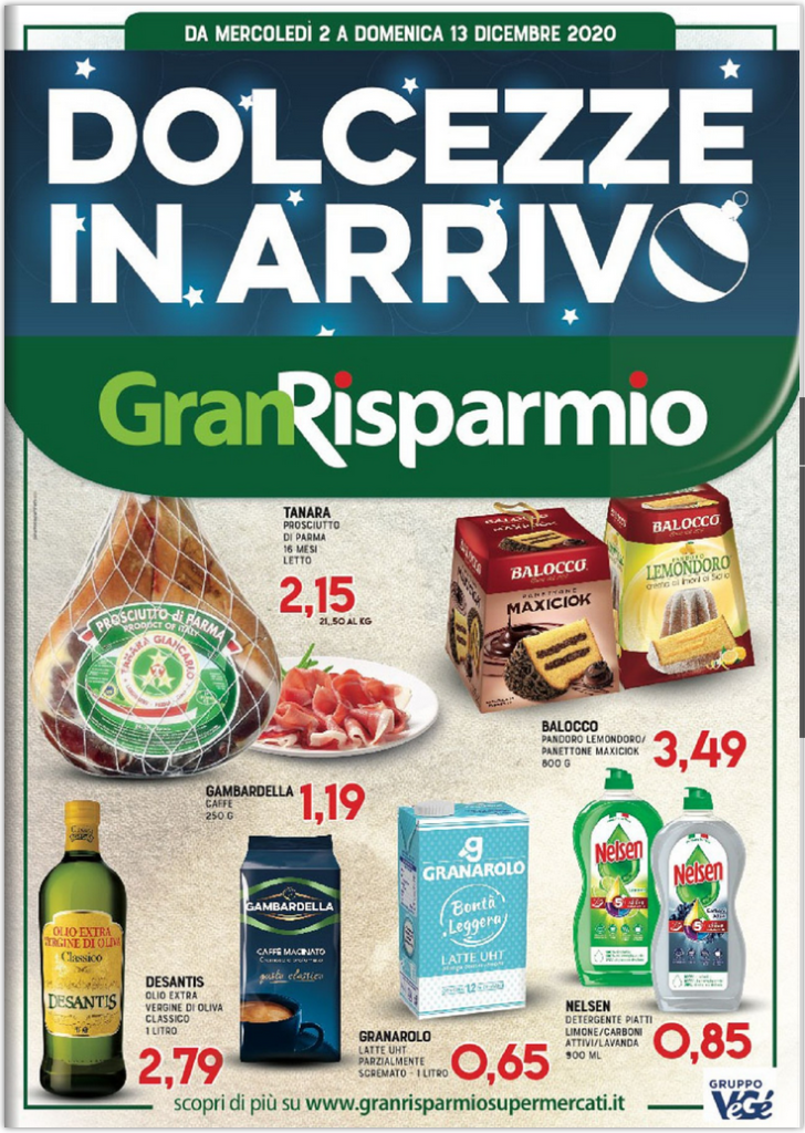 GranRisparmio DOLCEZZE in ARRIVO