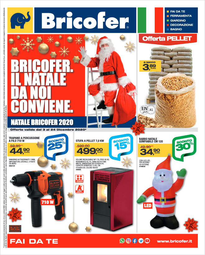 VOLANTINO BRICOFER: DA NOI IL NATALE CONVIENE