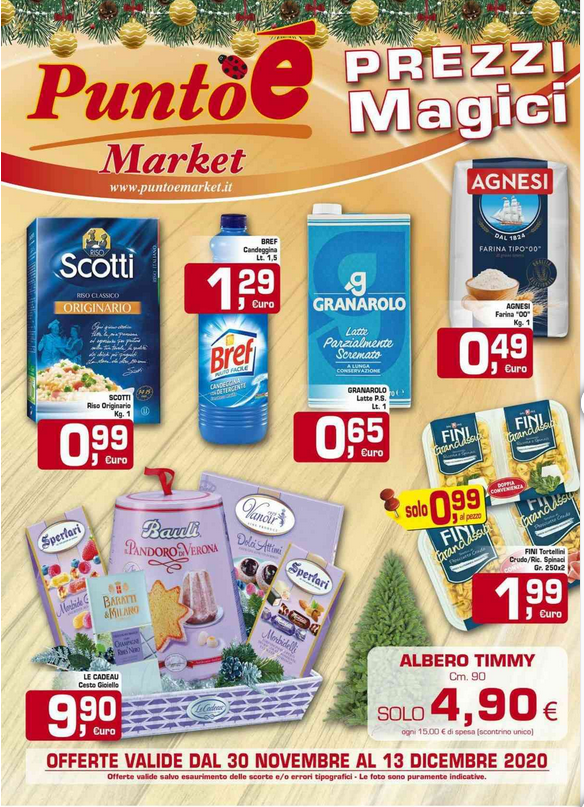 Volantino Puntoè fino al 13 Dicembre 