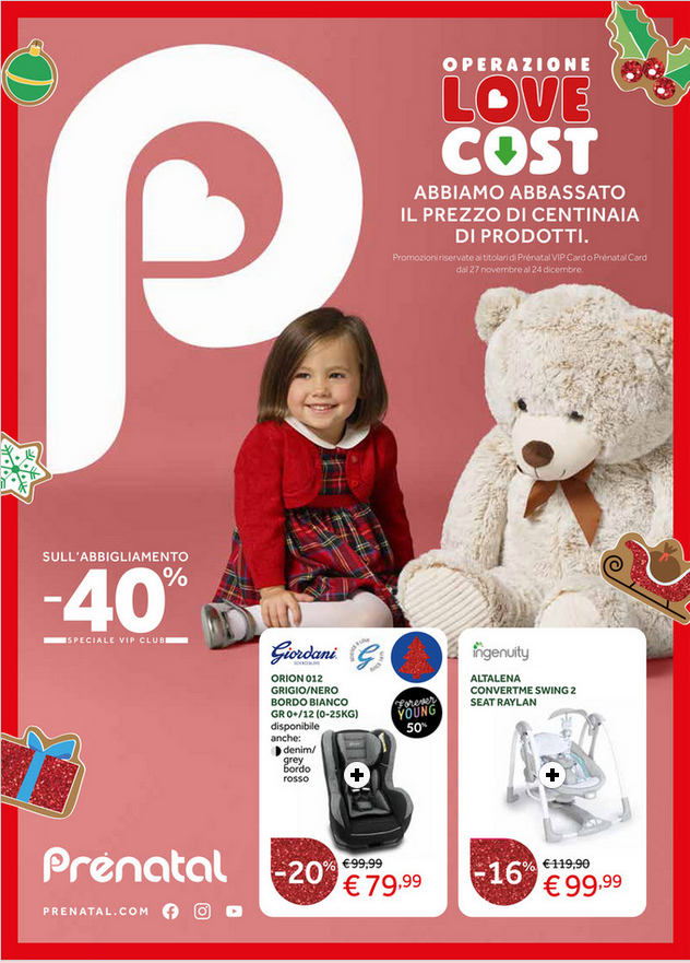 Volantino PRENATAL Love Cost