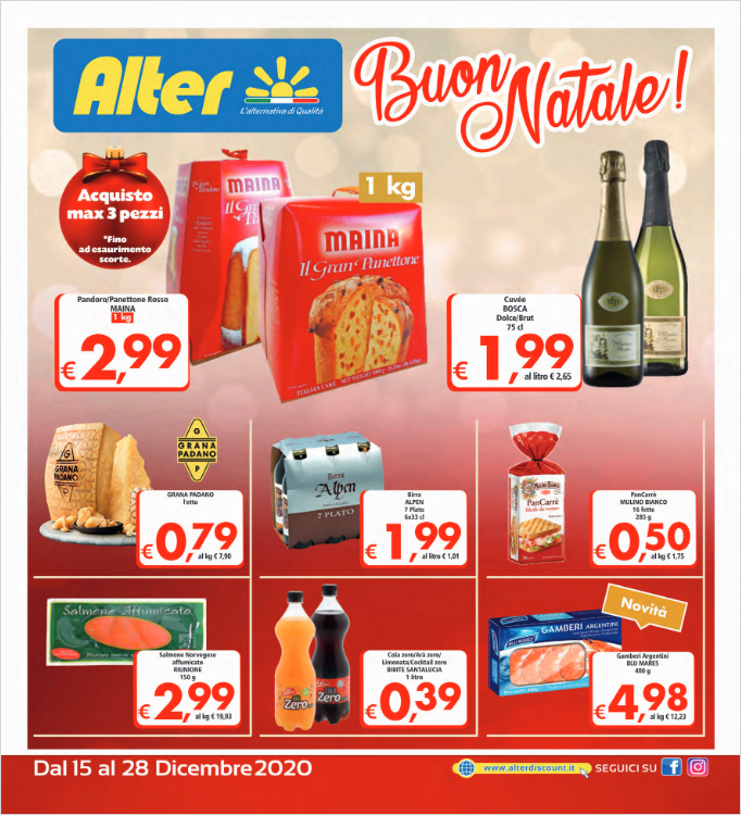 Alter volantino Buon Natale