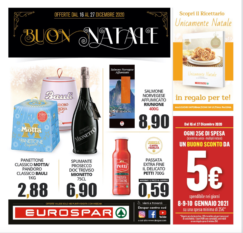 VOLANTINO EUROSPAR BUON NATALE