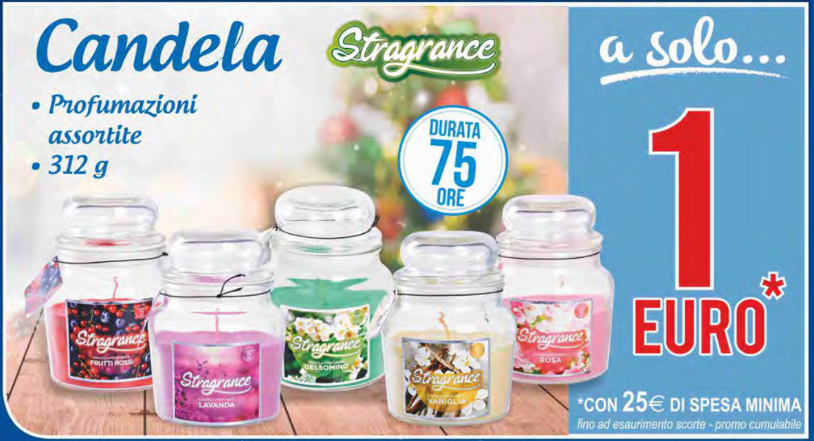 MD Candela profumata Stragrance a solo 1€