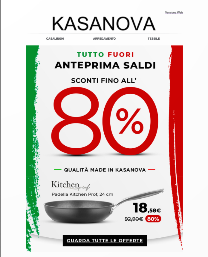 Kasanova Sconti fino all'80%