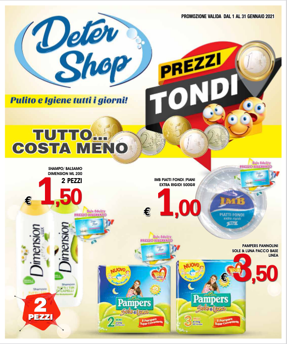 Volantino DETERSHOP Prezzi Tondi!!