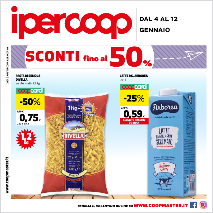 Volantino Ipercoop Sconti fino al 50%