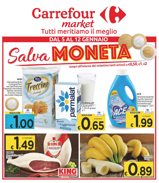 CARREFOUR VOLANTINI SALVA MONETA