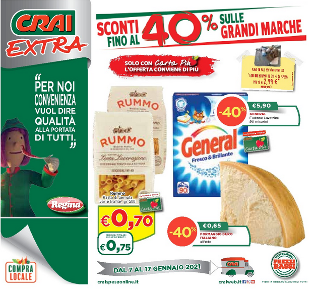 Crai Sconti fino al 40% sulle Grandi Marche