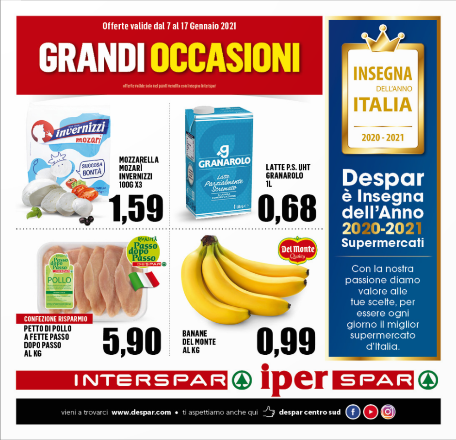 Interspar e Iperspar volantino Grandi OCCASIONI!