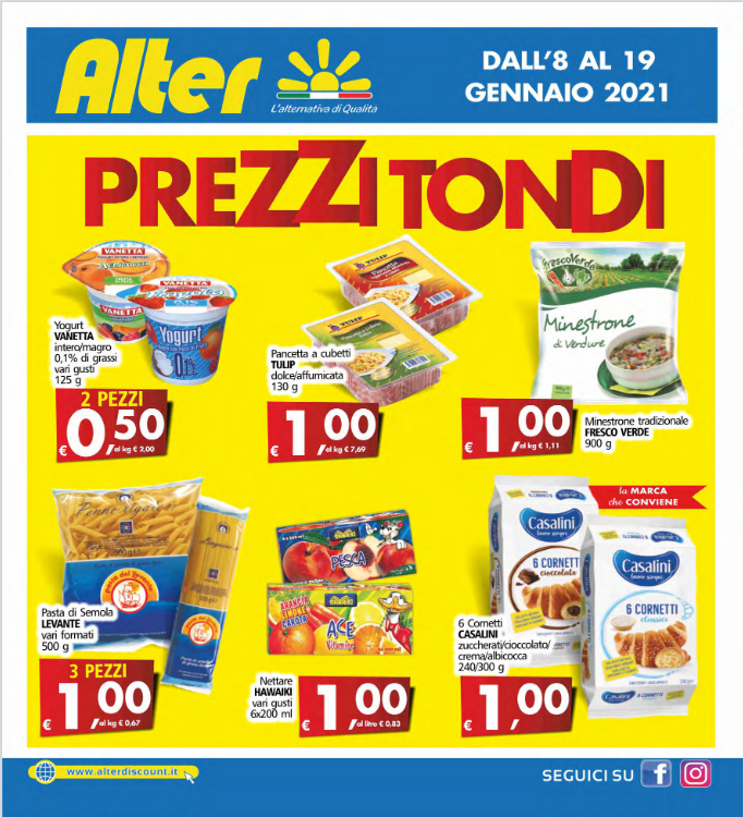 Volantino Alter Prezzi Tondi
