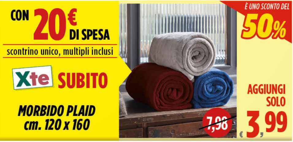 dok Morbido Plaid a solo 3,99€