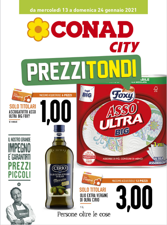 Volantino CONAD city PREZZI TONDI