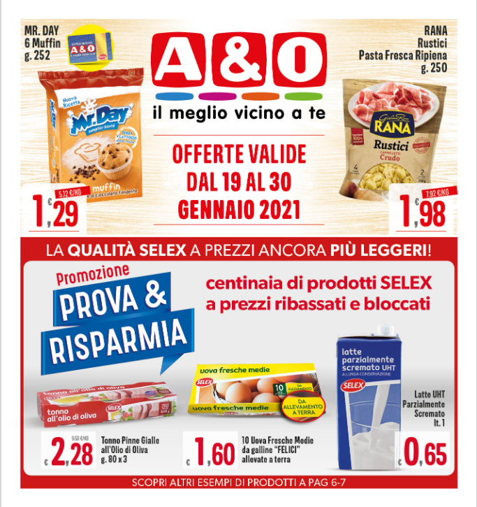 Volantino A&O Centinaia di prodotti Selex a prezzi ribassati
