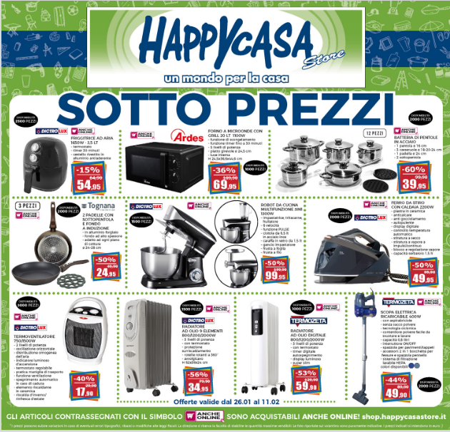Happy Casa Volantino Sotto Prezzi