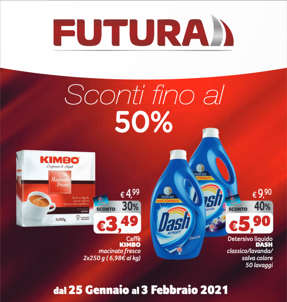 Volantino Futura Sconti fino al 50%