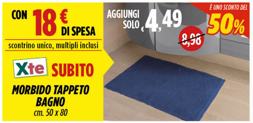 dok Tappeto Bagno a 4,49€