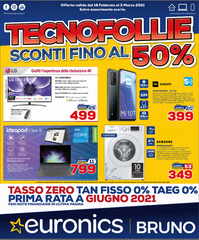 Euronics Sconti fino al 50%